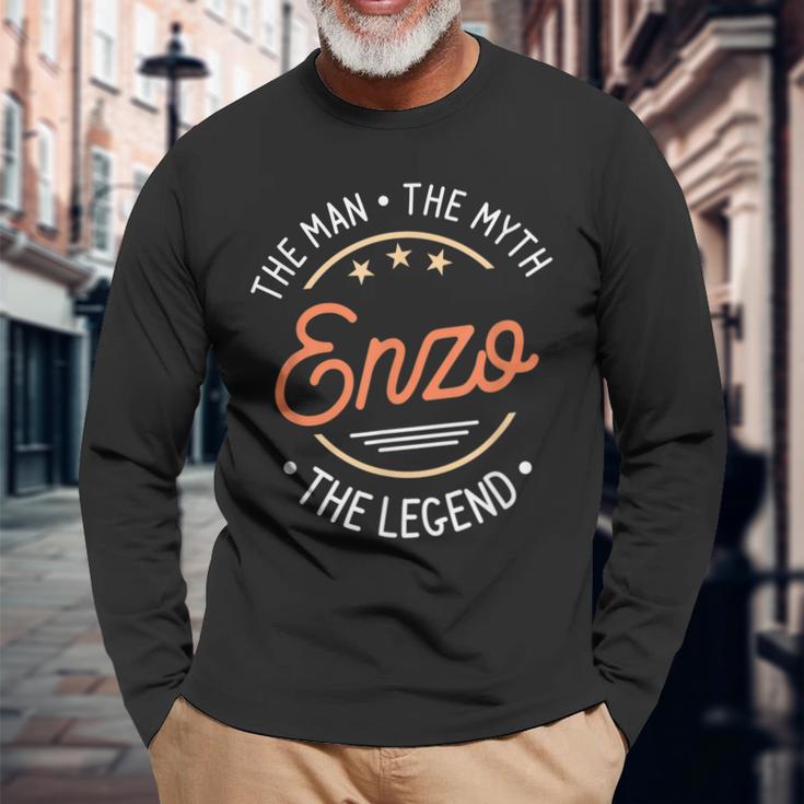 Herren Enzo Der Mann Der Mythos Die Legende Langarmshirts Geschenke für alte Männer