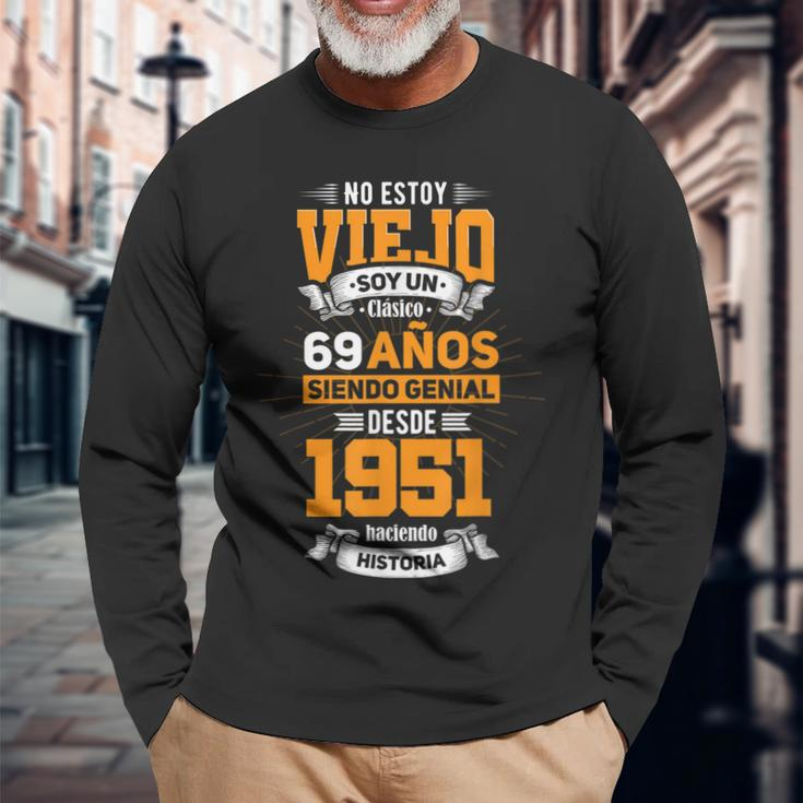 Herren Langarmshirts zum 69. Geburtstag, Papa 2020 Edition auf Spanisch Geschenke für alte Männer