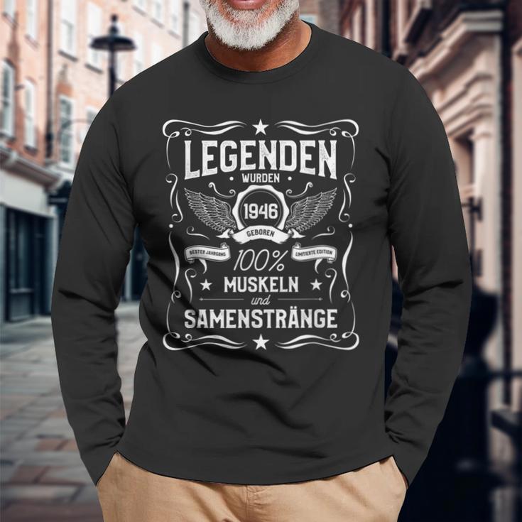 Herren Legenden Wurden 1946 Geboren Langarmshirts Geschenke für alte Männer