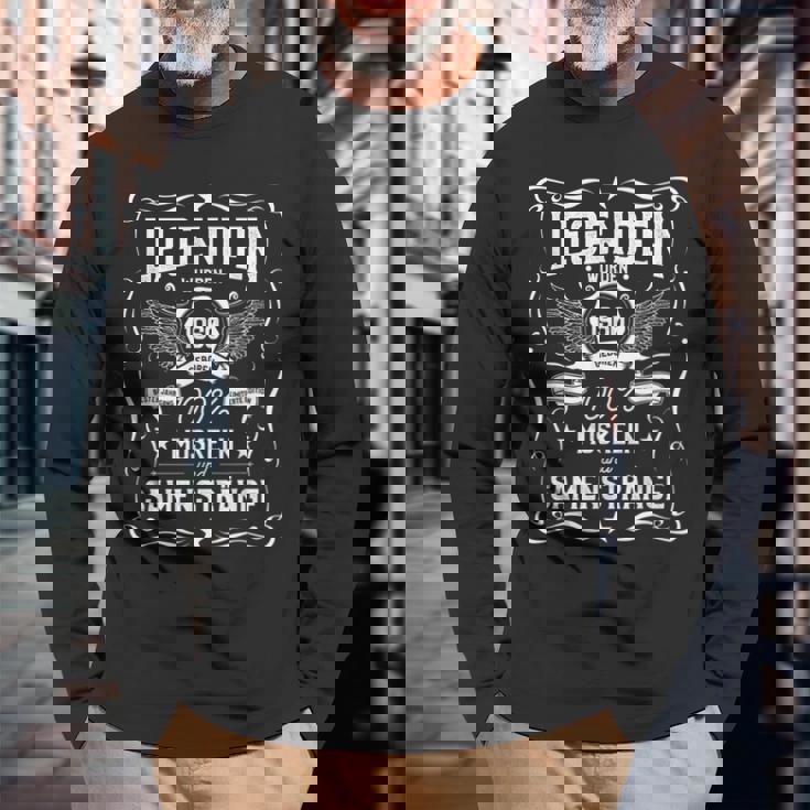 Herren Legenden Wurden 1960 Geboren Langarmshirts Geschenke für alte Männer