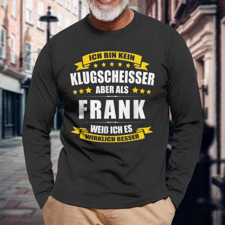 Herren Name Frank Vorname Namensgeschenke Namenstag Langarmshirts Geschenke für alte Männer