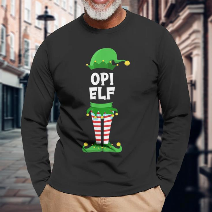 Herren Opi Elf Opa Partnerlook Familien Outfit Weihnachten Langarmshirts Geschenke für alte Männer