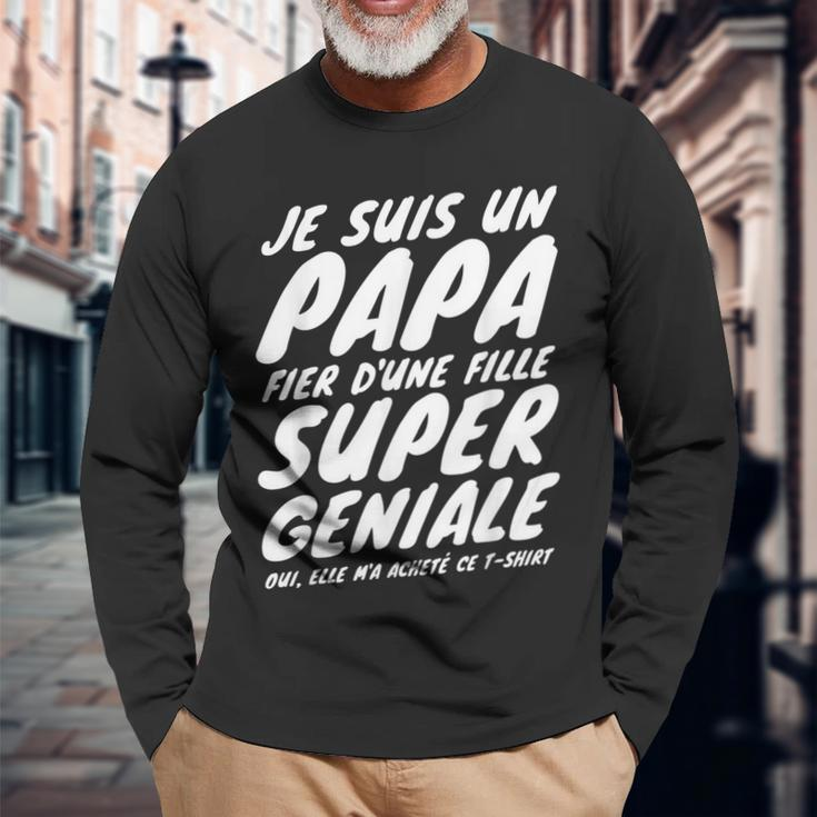 Herren Papa Mädchen Geschenk Für Papa Geburtstag Herren Humor Langarmshirts Geschenke für alte Männer