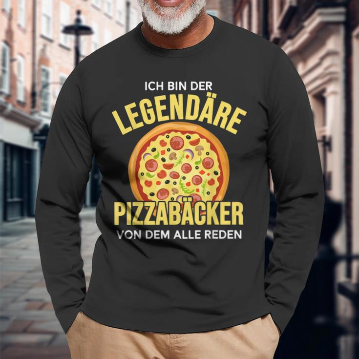 Ich Bin Der Legendäre Pizzabäcker Weltbester Pizzabäcker Langarmshirts Geschenke für alte Männer