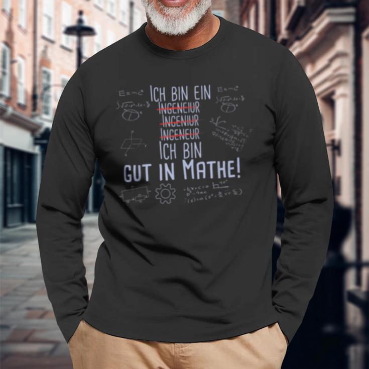 Ich Bin Gut In Mathe Für Ingenieur Langarmshirts Geschenke für alte Männer