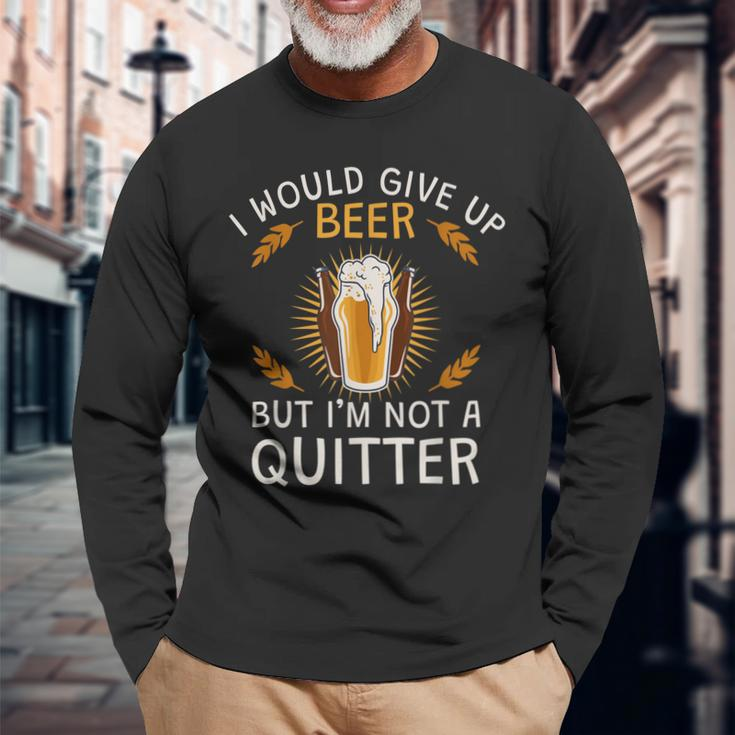 Ich Würde Auf Bier Verzichten Aber Ich Gebe Nicht Auf Langarmshirts Geschenke für alte Männer