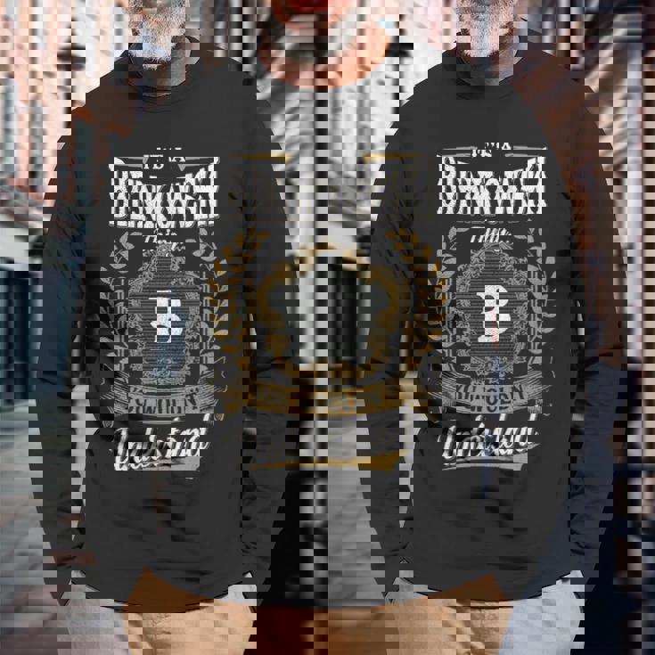Its A Bienkowski Thing You Wouldnt Understand Shirt Bienkowski Crest Coat Of Arm Long Sleeve T-Shirt Gifts for Old Men