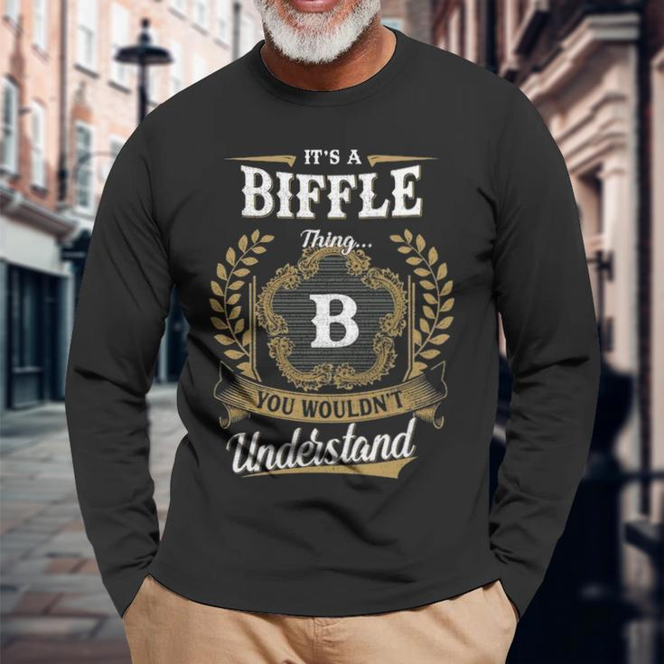 Its A Biffle Thing You Wouldnt Understand Shirt Biffle Crest Coat Of Arm Long Sleeve T-Shirt Gifts for Old Men