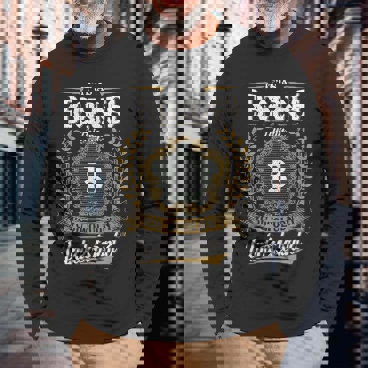 Its A Borns Thing You Wouldnt Understand Shirt Borns Crest Coat Of Arm Long Sleeve T-Shirt Gifts for Old Men