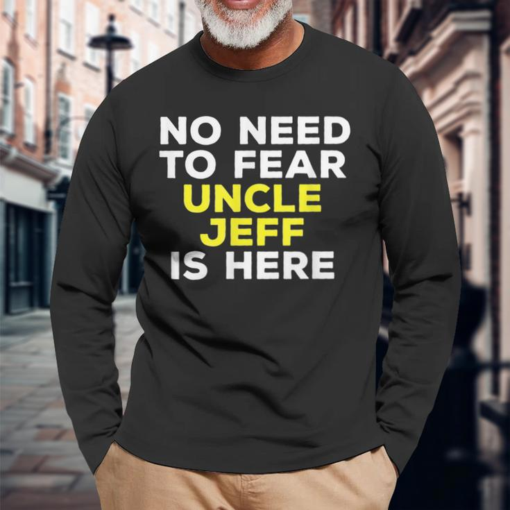 Jeff Uncle Graphic Name Long Sleeve T-Shirt Gifts for Old Men