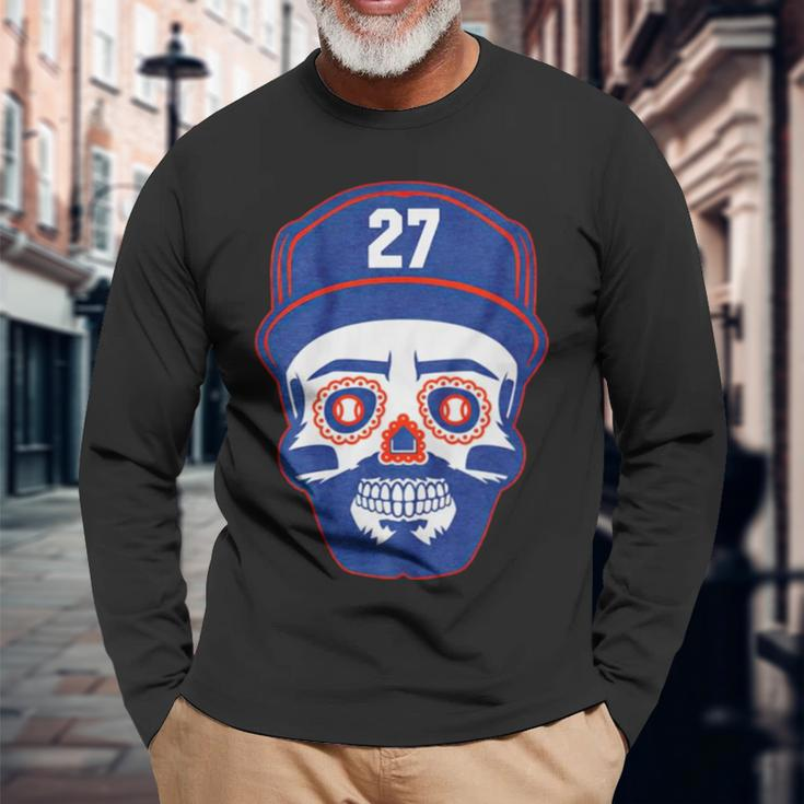 José Altuve Sugar Skull Long Sleeve T-Shirt T-Shirt Gifts for Old Men