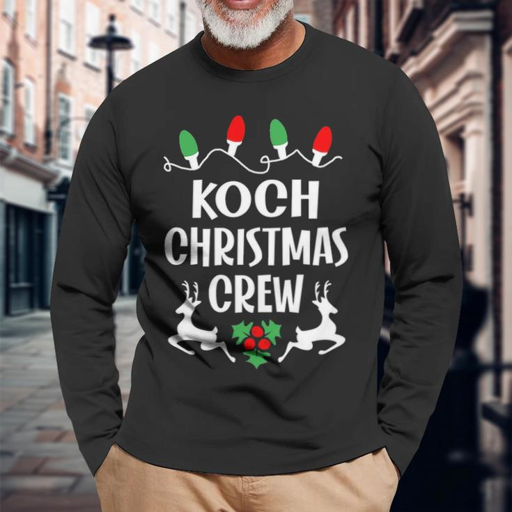 Koch Name Christmas Crew Koch Long Sleeve T-Shirt Gifts for Old Men