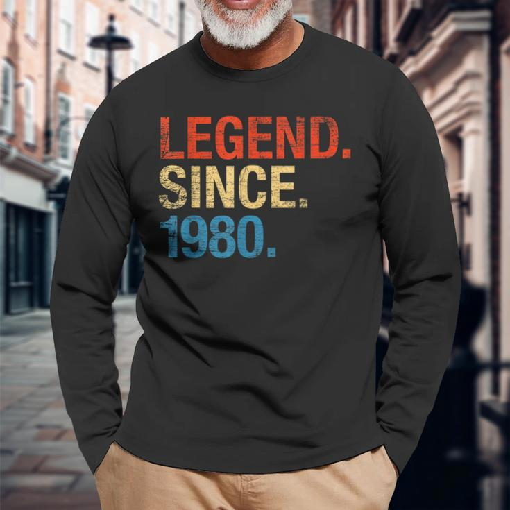 Legend Since 1980 42 Geburtstag Geschenk Legende Seit 1980 Langarmshirts Geschenke für alte Männer