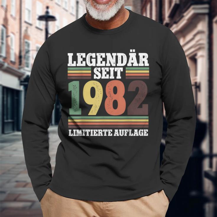 Legendär Seit 1982 Geburtstag Langarmshirts Geschenke für alte Männer