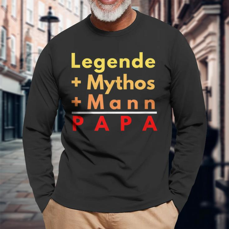 Legende Mythos Mann Das Ist Papa Vater Daddy Langarmshirts Geschenke für alte Männer