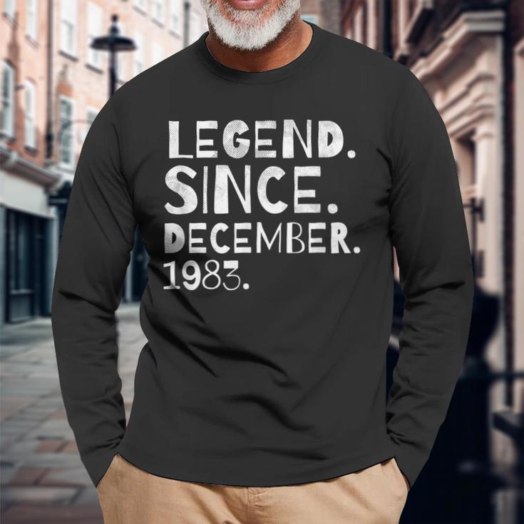 Legende Seit Dezember 1983 Geburtstags-Langarmshirts für Ehemänner und Ehefrauen Geschenke für alte Männer