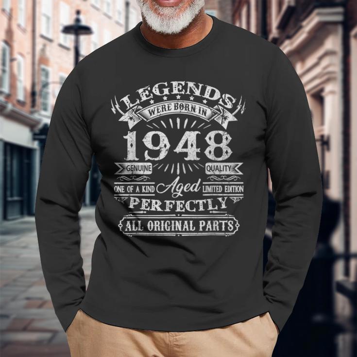 Legenden 1948 Geboren Langarmshirts, 75. Geburtstag Mann Feieridee Geschenke für alte Männer