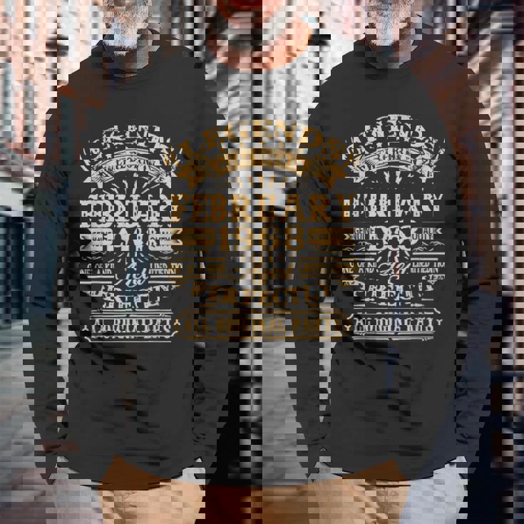 Legenden Februar 1968 - 55. Geburtstag Mann Langarmshirts, Jahrgang 1968 Geschenke für alte Männer