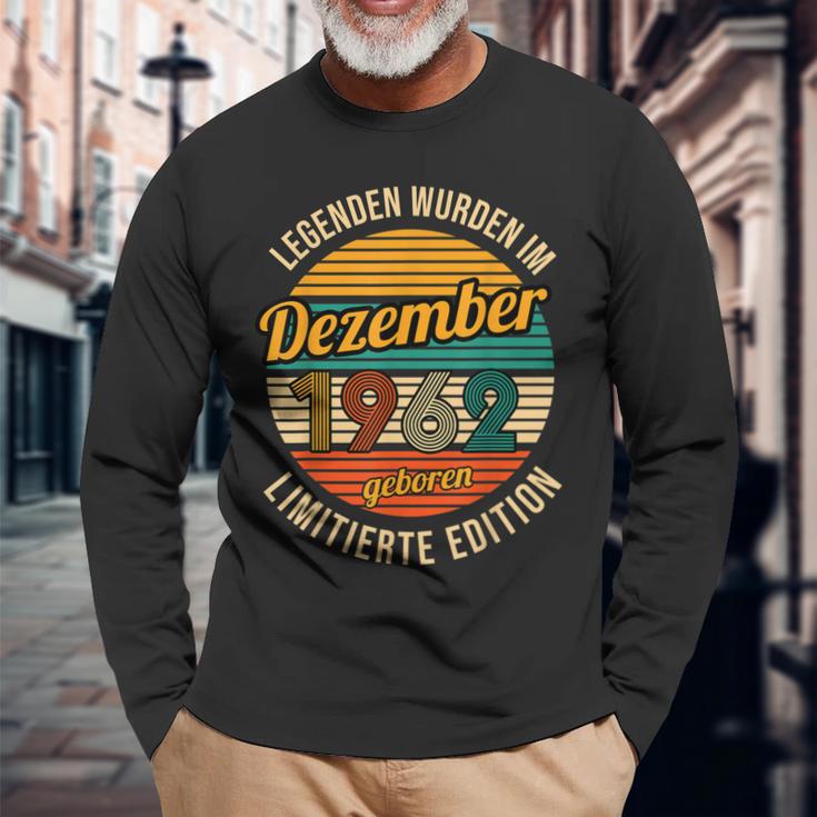 Legenden Sind Im Dezember 1962 Geboren 60Geburtstag Mann Langarmshirts Geschenke für alte Männer