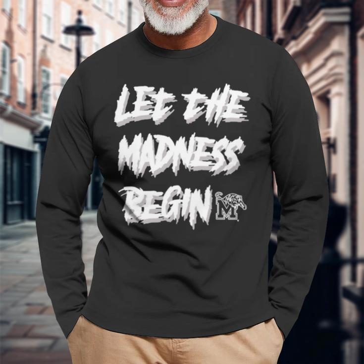Let The Madness Begin Memphis Basketball Long Sleeve T-Shirt T-Shirt Gifts for Old Men