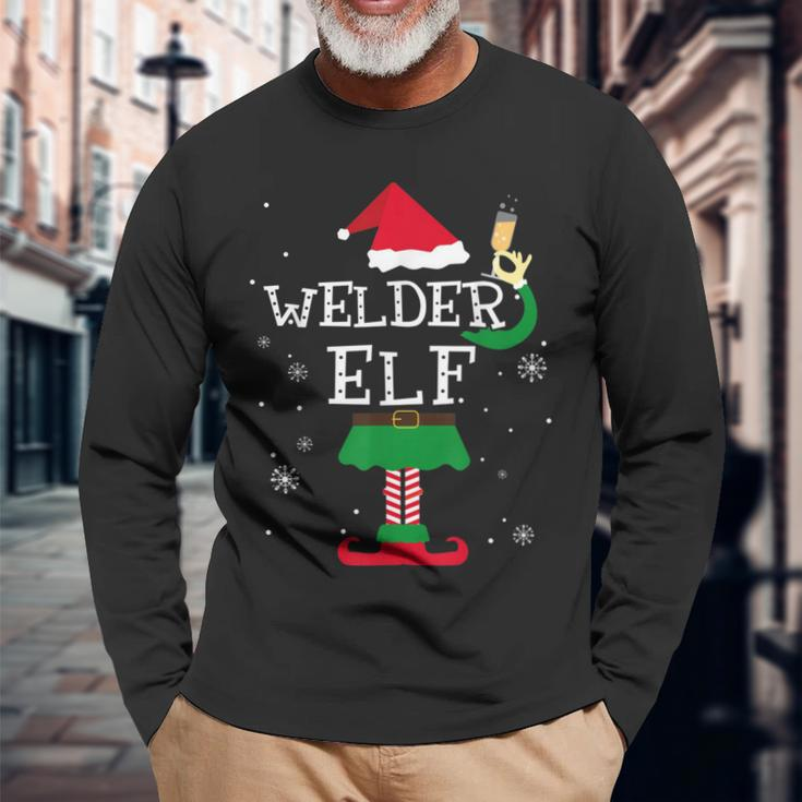Lustiges Weihnachtskostüm Für Die Ganze Familie Welder Elf Langarmshirts Geschenke für alte Männer