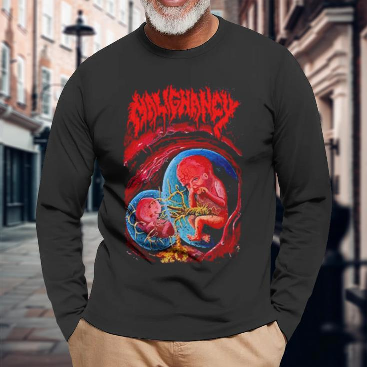 Malignancy Band Merch Long Sleeve T-Shirt Gifts for Old Men