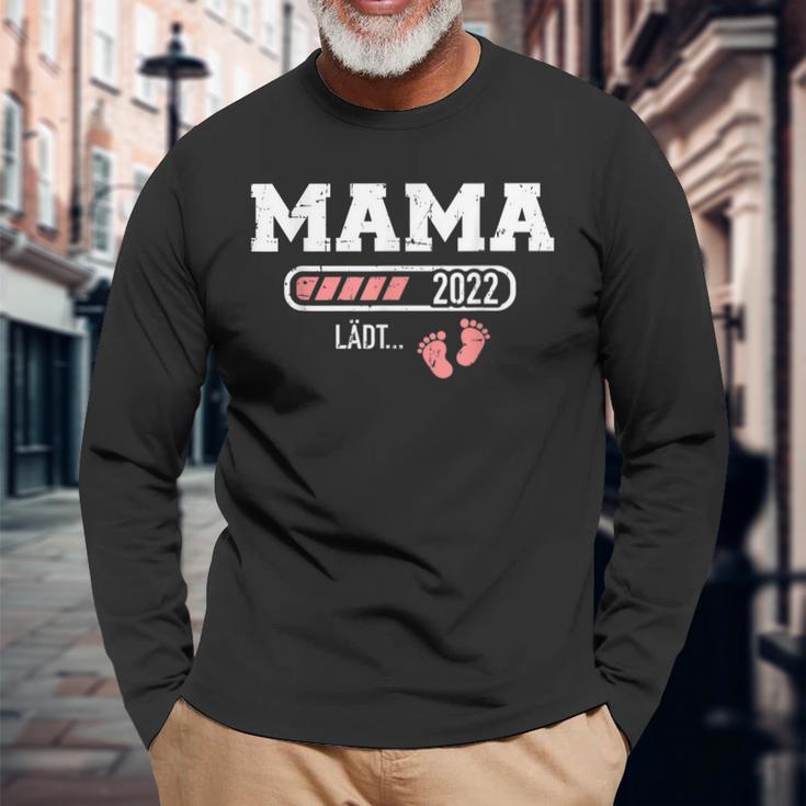 Mama 2022 Lädt Für Zukünftige Mutter Langarmshirts Geschenke für alte Männer