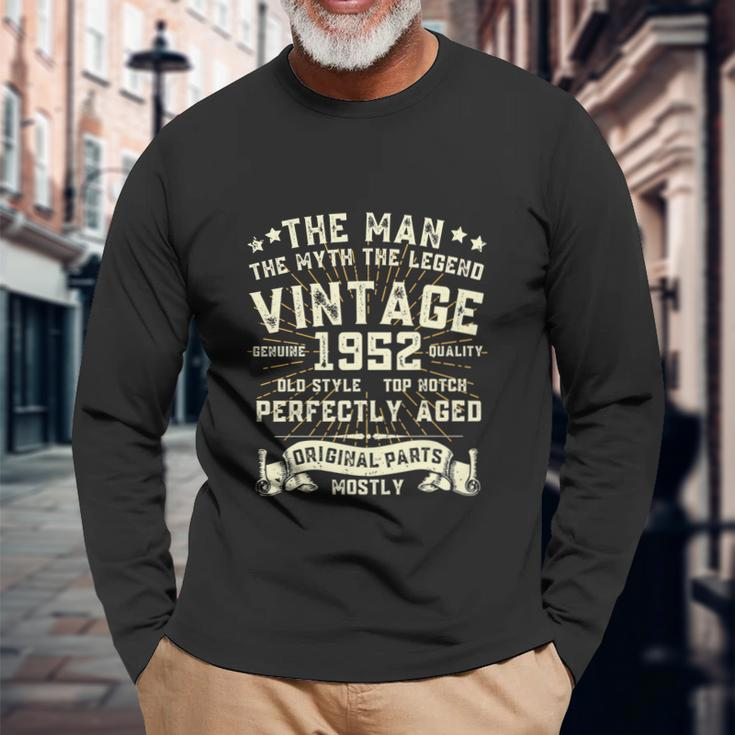 Man Myth Legend 1952 70Th Birthday For 70 Years Old V2 Long Sleeve T-Shirt Gifts for Old Men