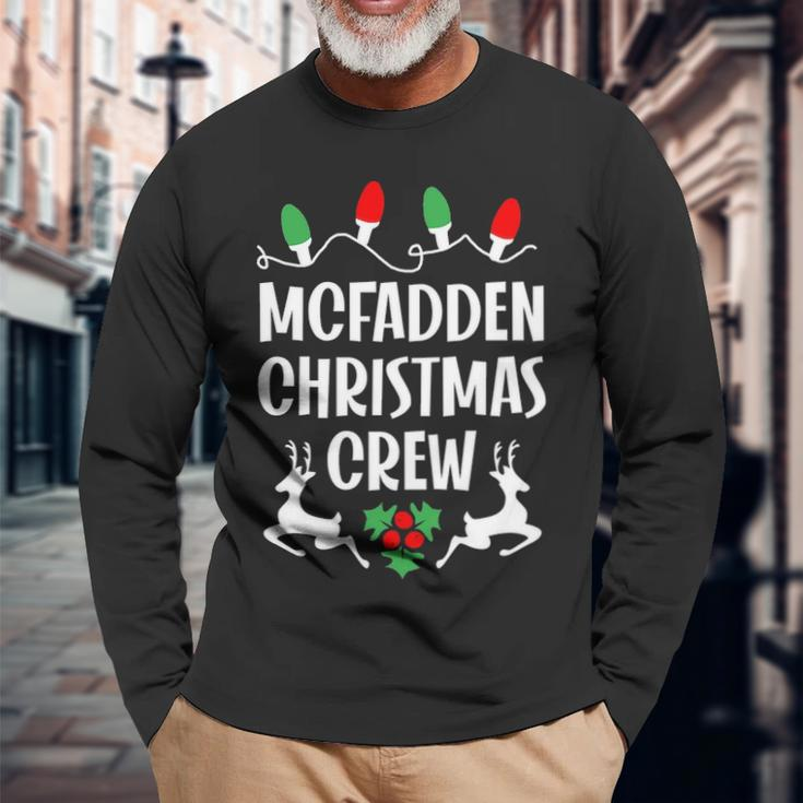 Mcfadden Name Christmas Crew Mcfadden Long Sleeve T-Shirt Gifts for Old Men