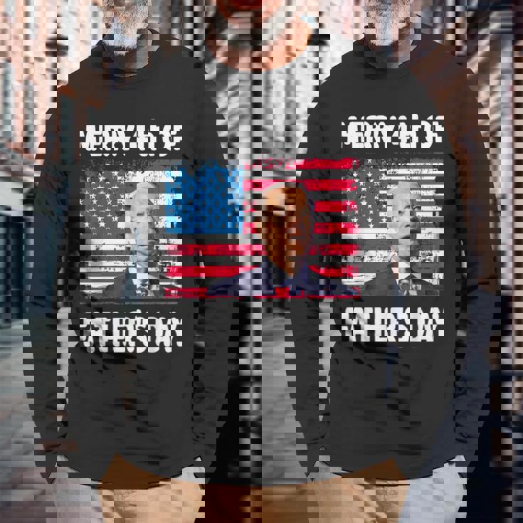 Merry 4Th Of July Fathers Day 4Th Of July Long Sleeve T-Shirt Gifts for Old Men