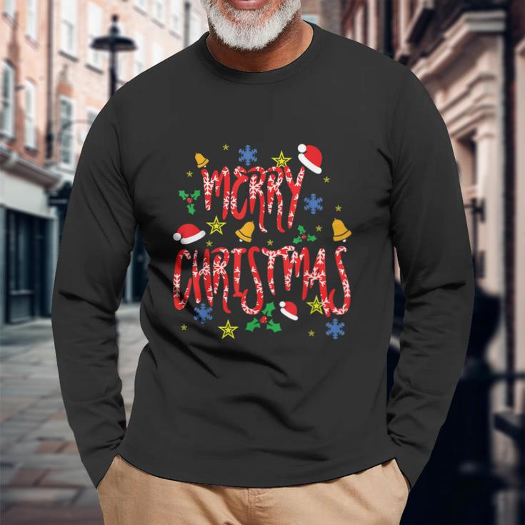 Merry Christmas V4 Long Sleeve T-Shirt Gifts for Old Men