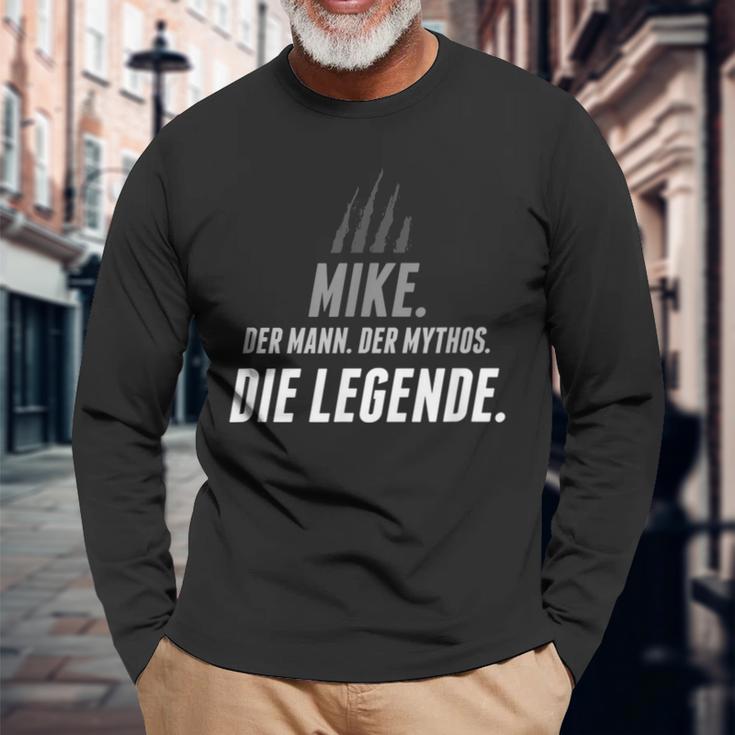 Mike Name Lustiger Spruch Vorname Geschenk Langarmshirts Geschenke für alte Männer