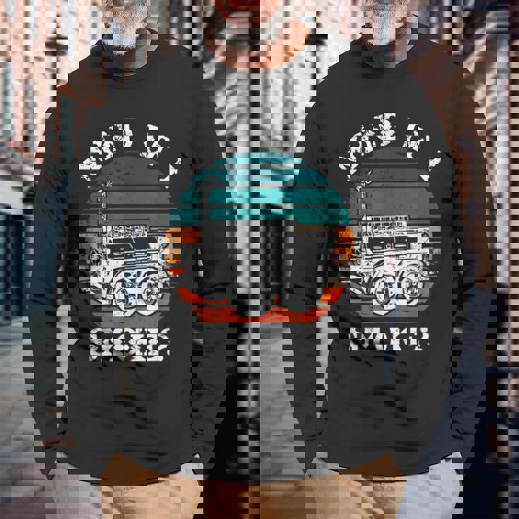 Mind If I SmokeBbq Mind If I Smoke Long Sleeve T-Shirt Gifts for Old Men
