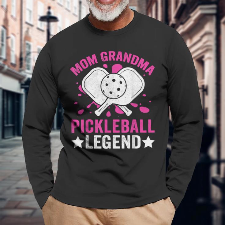 Mom Grandma Pickleball Legende Langarmshirts für Frauen Geschenke für alte Männer