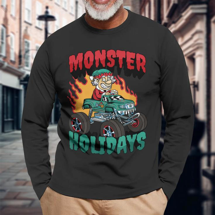 Monster Ferien Weihnachtsmann Elf Langarmshirts Geschenke für alte Männer