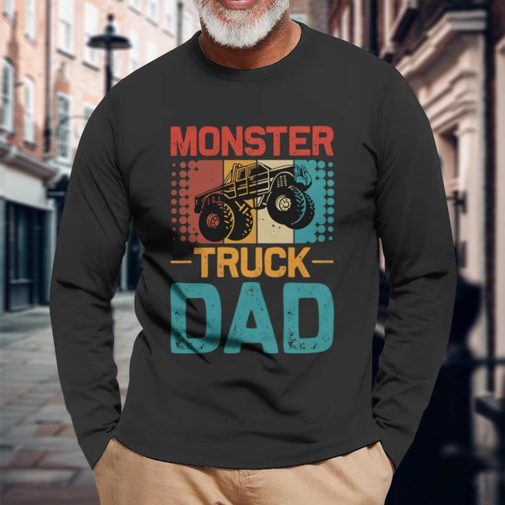 Monster Truck Dad V2 Long Sleeve T-Shirt Gifts for Old Men