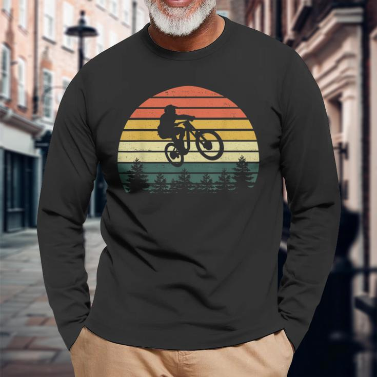 Mountain Bike Trikot Mountainbike Mtb Vintage Geschenk Langarmshirts Geschenke für alte Männer