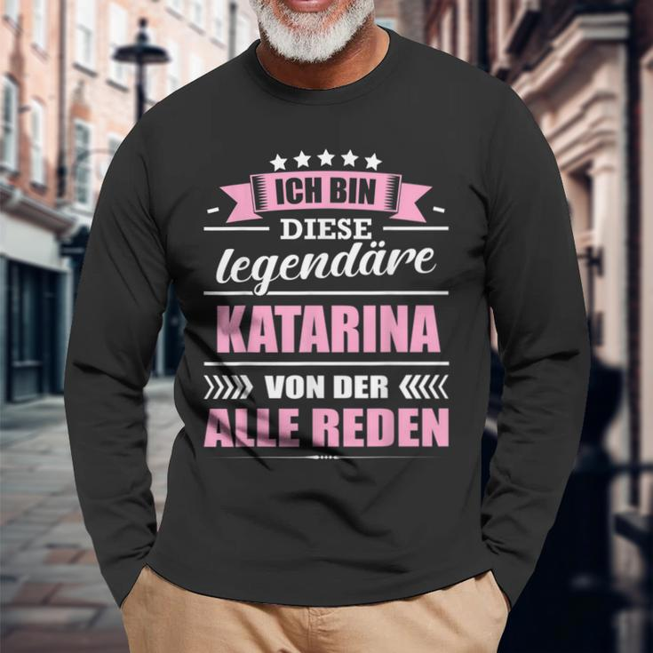 Name Katarina Vorname Namensgeschenke Namenstag Langarmshirts Geschenke für alte Männer