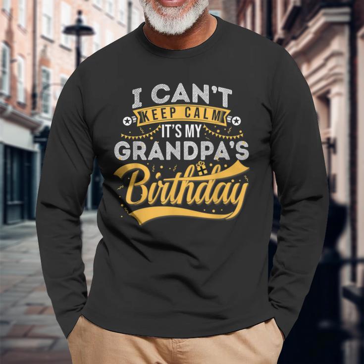 Nicht Ruhig Opa Geburtstag Langarmshirts, Herzlichen Glückwunsch Design Geschenke für alte Männer