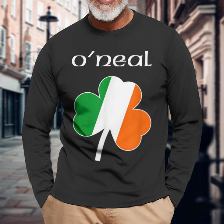 Oneal Reunion Irish Name Ireland Shamrock Long Sleeve T-Shirt Gifts for Old Men