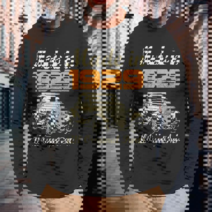 All Original Parts Made In 1929 90Th Birthday Long Sleeve T-Shirt T-Shirt Gifts for Old Men