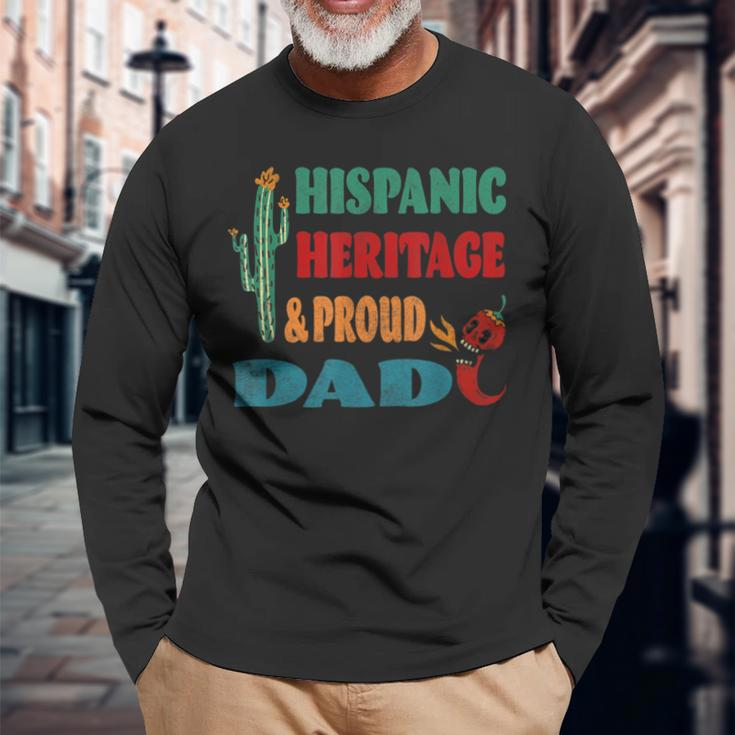 Hispanic Heritage &Amp Proud Dad Long Sleeve T-Shirt T-Shirt Gifts for Old Men
