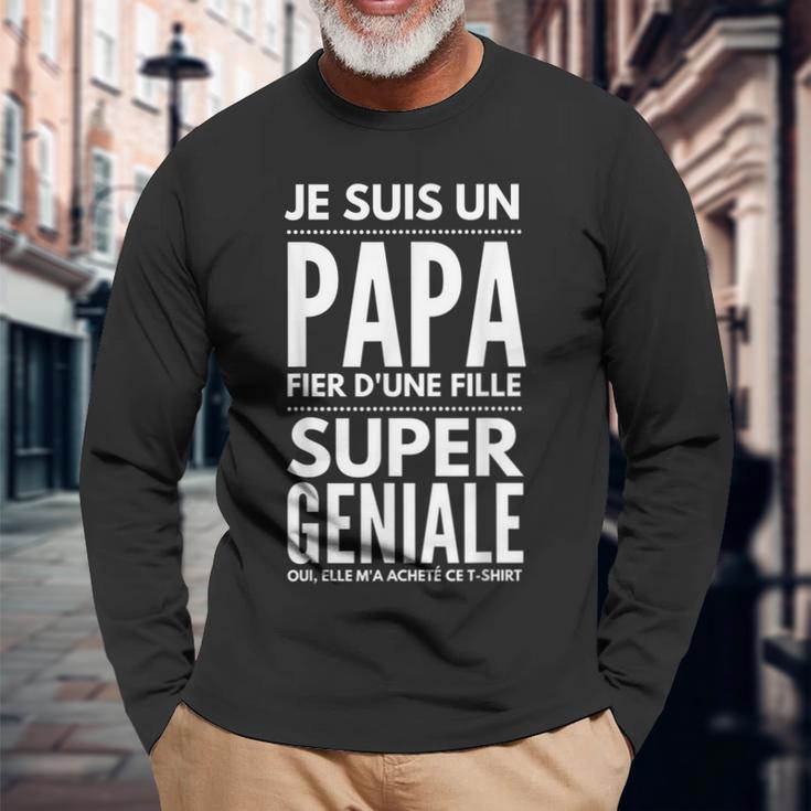 Papa Mädchen Langarmshirts für Herren, Witzig zum Geburtstag Geschenke für alte Männer