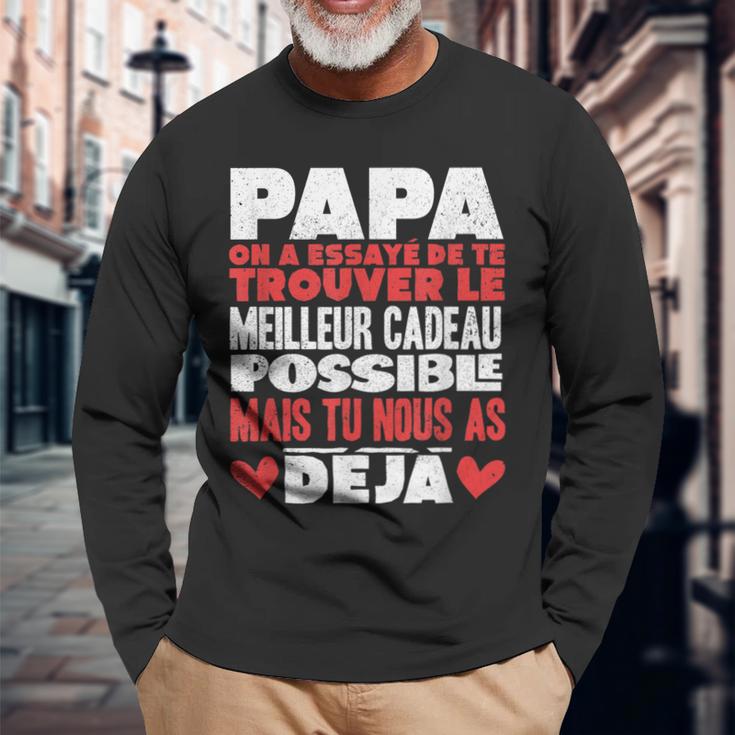 Papa Zum Vatertag Geschenk Für Papa Geburtstag Vater V4 Langarmshirts Geschenke für alte Männer