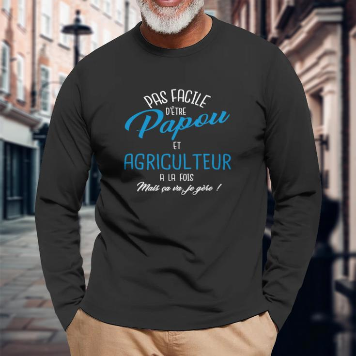 Papou Et Agriculteur V2 Long Sleeve T-Shirt Geschenke für alte Männer