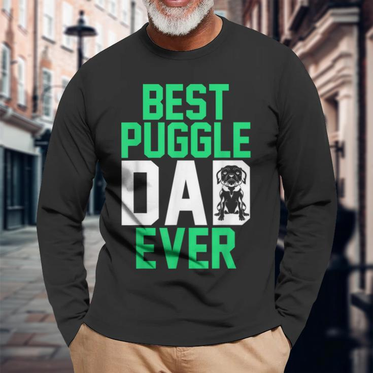 Pet Owner Animal Dog Lover Daddy Best Puggle Dad Ever Puggle Long Sleeve T-Shirt T-Shirt Gifts for Old Men
