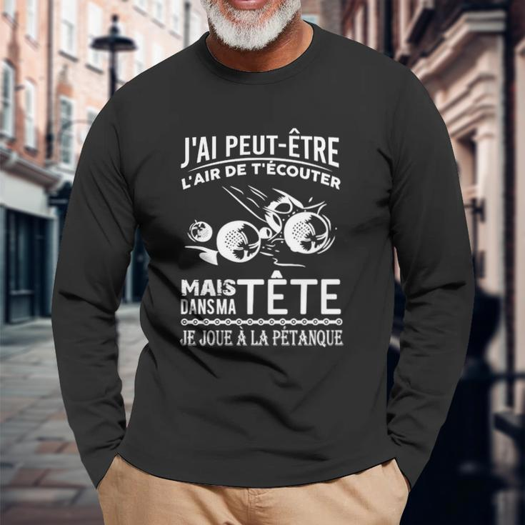 Pétanque Boules T-Shirt Long Sleeve T-Shirt Geschenke für alte Männer