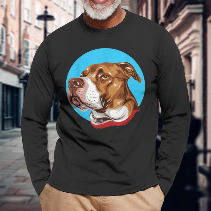 Pitbull Mom Pitbull Dad Fantastische Pitbull-Besitzer Langarmshirts Geschenke für alte Männer