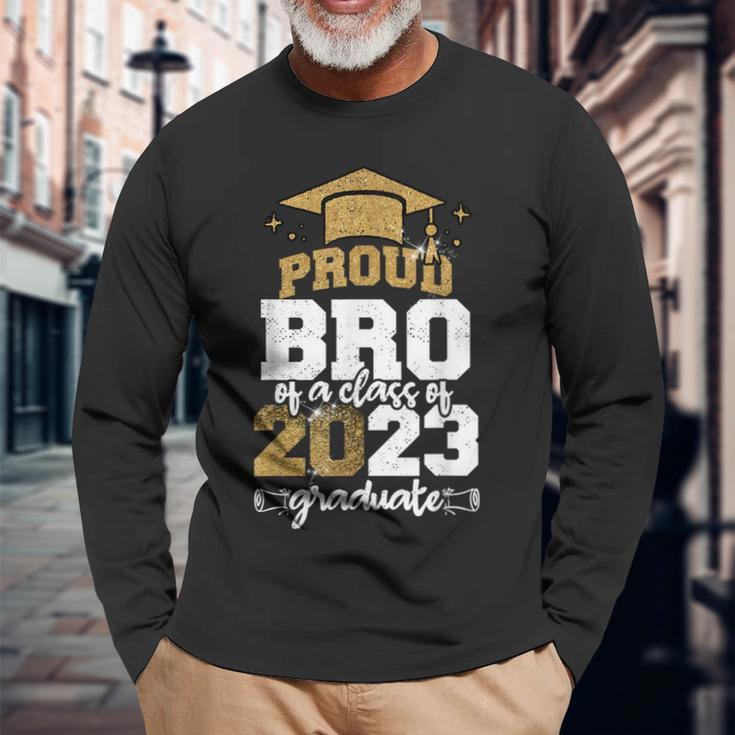 Proud Bro Of A Class Of 2023 Graduate Long Sleeve T-Shirt T-Shirt Gifts for Old Men