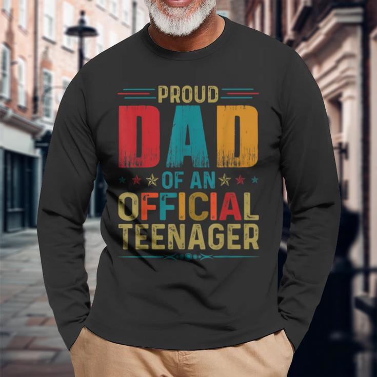 Proud Dad Official Teenager Bday Party 13 Year Old Long Sleeve T-Shirt T-Shirt Gifts for Old Men